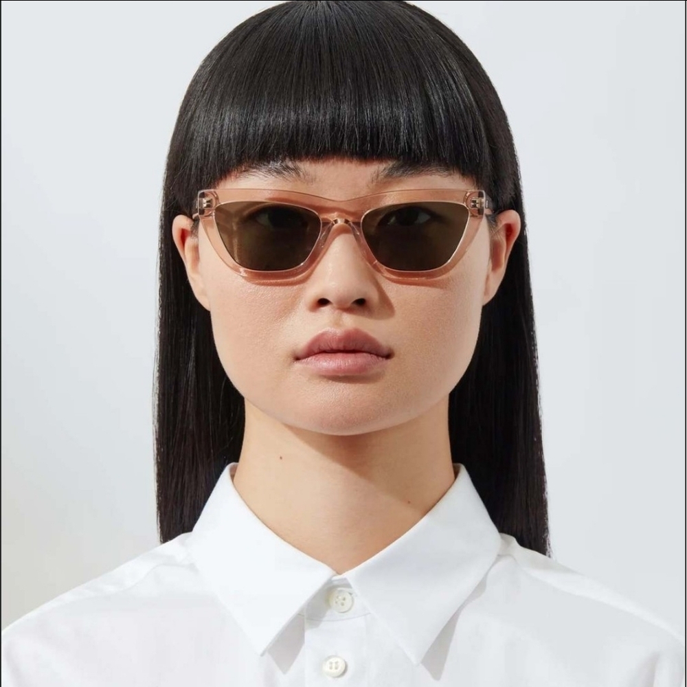 Jenny Bird FIRE! NIB! The Cateye Sunglasses in Crystal Smokey Quartz. R2S!!